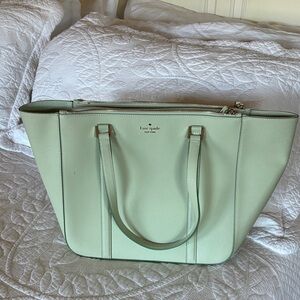 Kate Spade Light Green Tote Bag